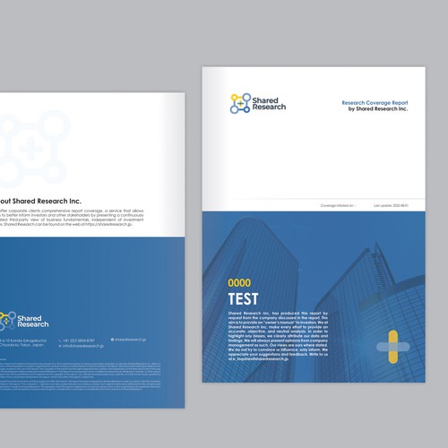 New PDF designs for Company Report Design by Dzine Solution
