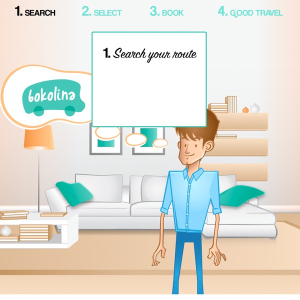 Create an illustrative background image for BOKOLINA