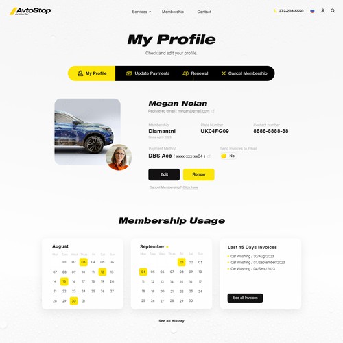 Car wash subscription Design por StyleWorks Studio