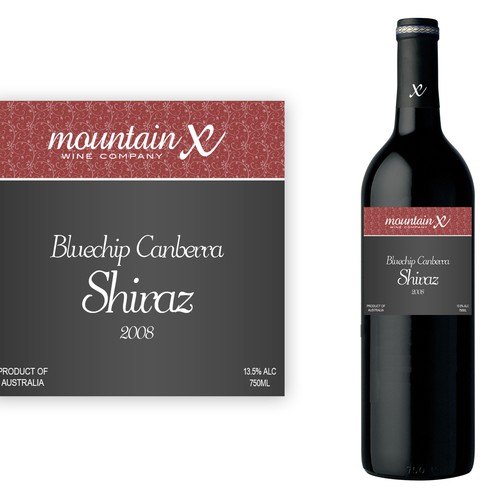 Mountain X Wine Label Design by Oded Sonsino
