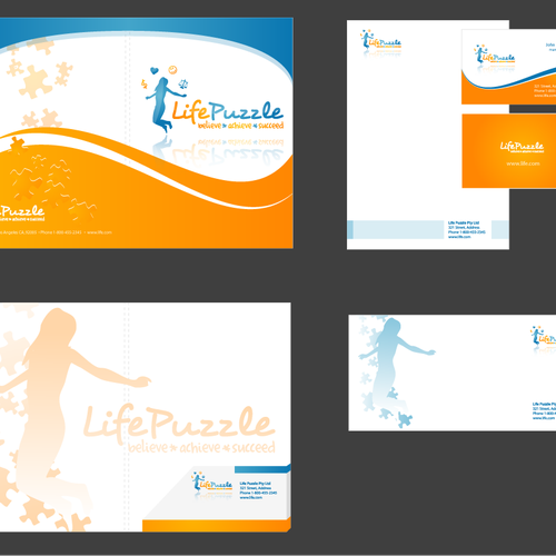 Stationery & Business Cards for Life Puzzle Design por gw210