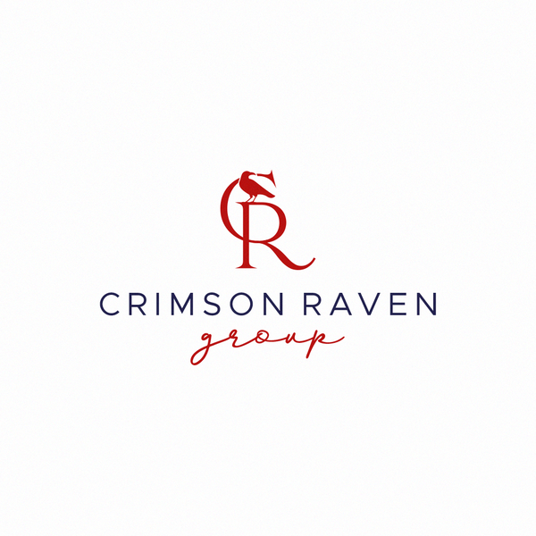 Simple logo concept for crimson raven