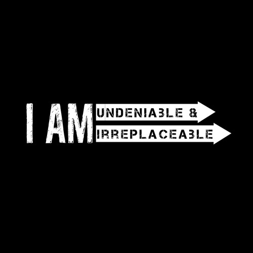 Undeniable & Irreplaceable T- shirt Logo Contest -(Minimalist) -This should be an easy one. Design by BenGraphics