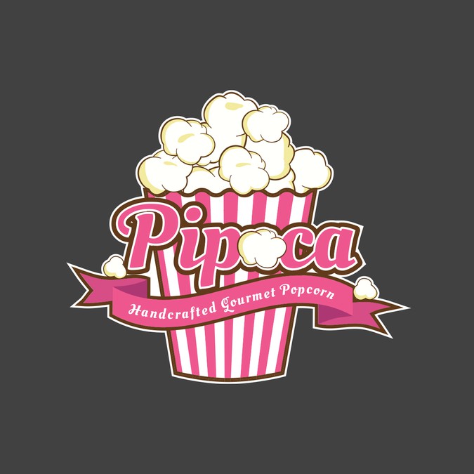 creative logo for a popcorn gourmet shop | Logo design contest