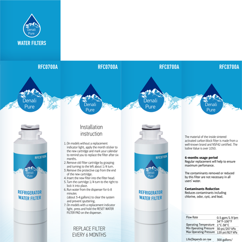 Designs Design a logo and retail package for water filter brand with