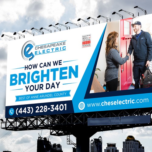 Chesapeake Electric Billboard Design by icon89GraPhicDeSign