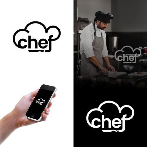 "CHEF": Food & Cooking Social Media Logo Design by MrBaba