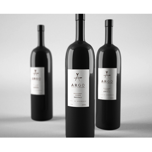 Sophisticated new wine label for premium brand Réalisé par Forever.Studio