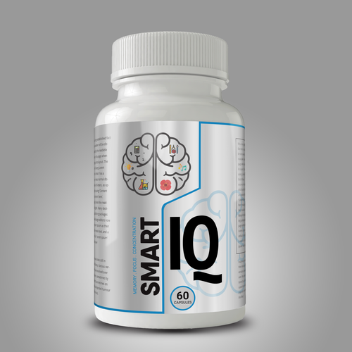 Brain Supplement Label Design Design by ghulamahmad98