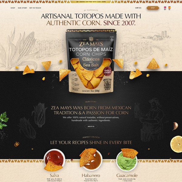 Classy, Creative and Corny website design!