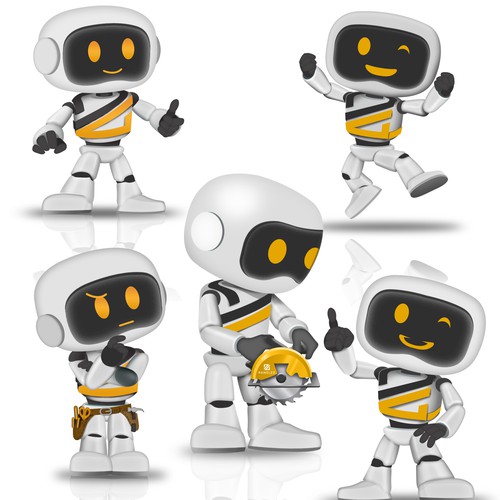 Design our new friend! A friendly Robot avatar for our webshop Design by thelembique