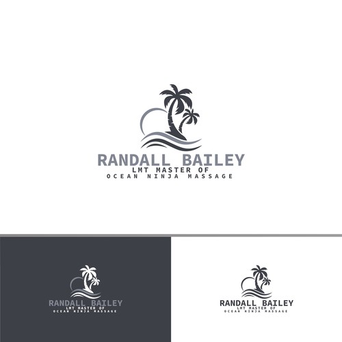 Design a logo for a massage therapist.  Looking for a logo with an Ocean wave and hand print. Design by Young Creations