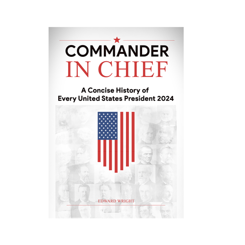 Regal book cover design for a presidential history book. Design by gabbodirector