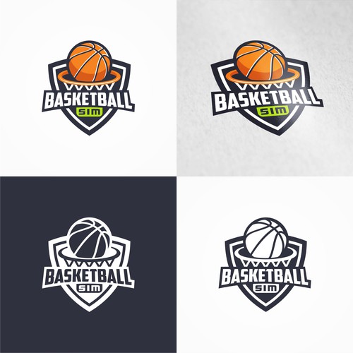 Basketball Simulator Logo Design Design by artopelago™