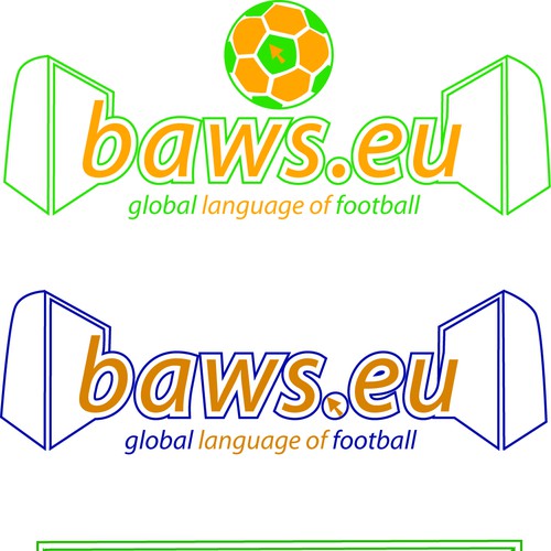 Global football (soccer) logo - baws.eu Design by Johncpc