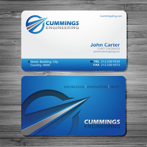 Help Cummings Engineering with a new stationery Design by Cyanide Designz