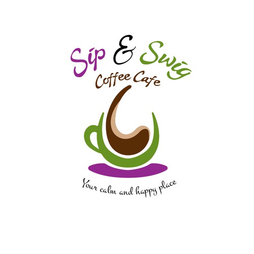 Sip & Swig Coffee Cafe Design by Vuelvoloco