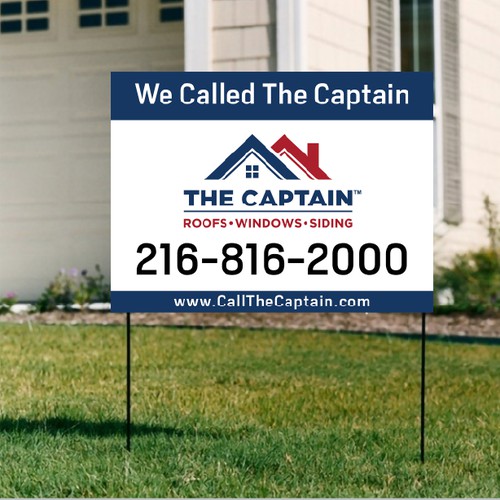 Yard Sign Design - We Called The Captain! Design von Shifat99d