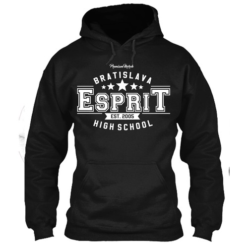 High school hoodie design for premium merch Clothing or apparel contest