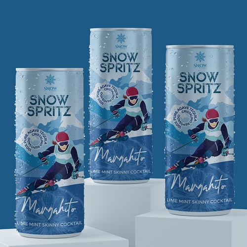 Snow Tequila Cocktail CANS Design by Pice Wilf