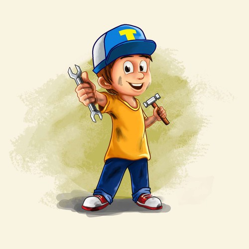 Tony The Troubleshooter Character Design by Rozart ®