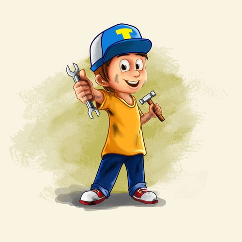 Design di Tony The Troubleshooter Character di Rozart ®