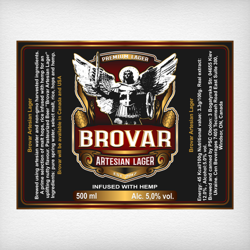 A Can of Beer infused with goodness needs a label Design by DataDesign99d