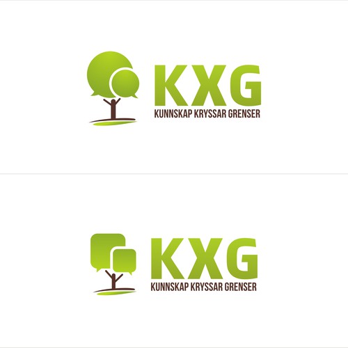 Logo for Kunnskap kryssar grenser ("Knowledge across borders") Ontwerp door dlight