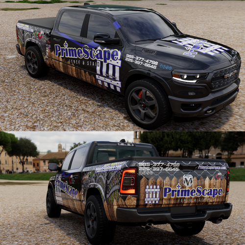 company truck wrap that looks professional and catches the eye Design by TANSA ART