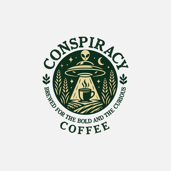 Conspiracy coffee logo design