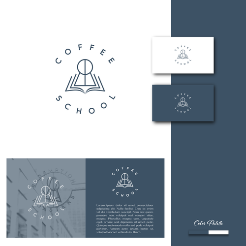 Memorable Logo Design for Coffee School -  powered by the world's first prison-based coffee company Design by Direwolf Design