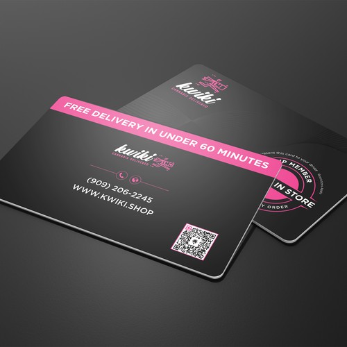 VIP membership card for a cannabis delivery service Réalisé par Brandmaker artist