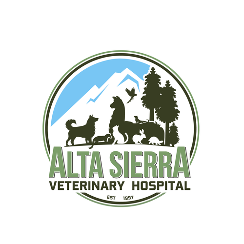 Mountain town veterinarian needs a new look! Design by ©ZHIO™️ ☑️