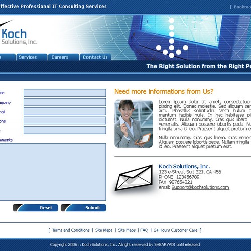 $500.00 Website template (Design only) Design by Shearyadi