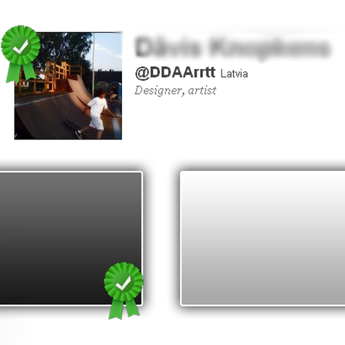 Create "Verified" badge for Twitter profile pictures Design by Dāvis Knopkens