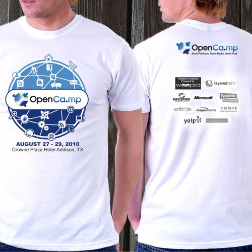 1,000 OpenCamp Blog-stars Will Wear YOUR T-Shirt Design! Ontwerp door rakarefa