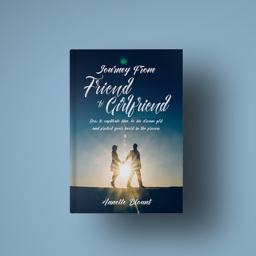 Design a book cover that is fun and playful to help single women experience love beyond friendship Design by Lucky no.9