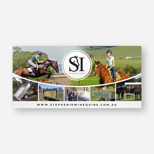 Road side sign for Stephen Irwin Equine