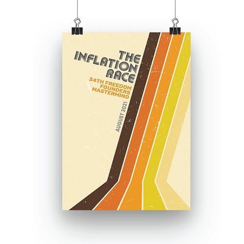 The Inflation Race | 70s + Typography + Classy! + Poster Design by Gaspra