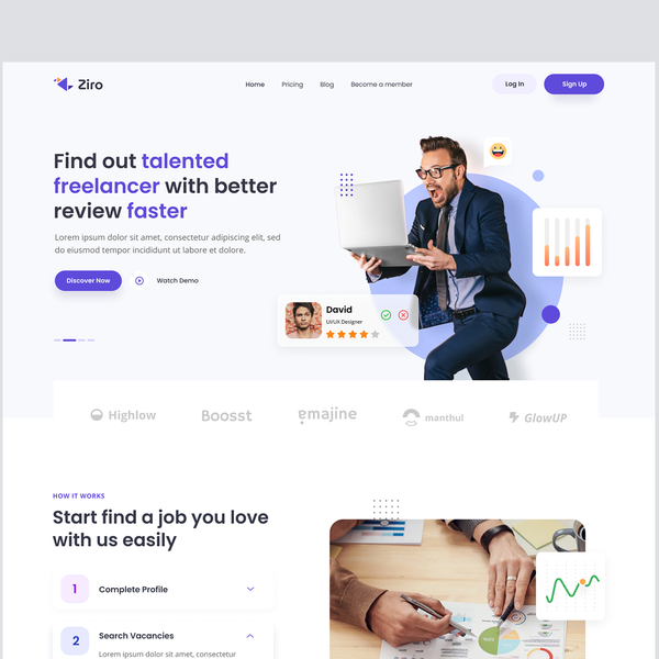 Ziro - Freelancer Directory Website