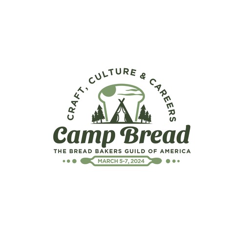 Seeking a playful and evocative logo for Camp Bread--an event for professional bakers Design by Astart