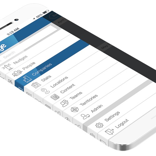 Two-screen design refresh for sales application on phone/tablet Design by uix design ✨