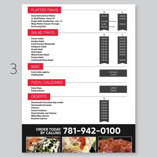 Love Food??? Create a modern, stylish Catering Menu for Anthony's Design by Artlock16