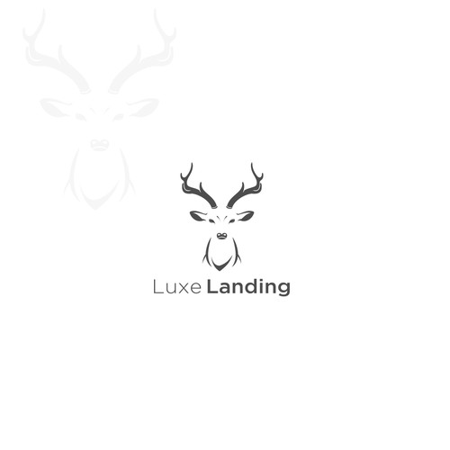 Brand Logo of Simple Design of a Stag (Male Deer) Head Logo design