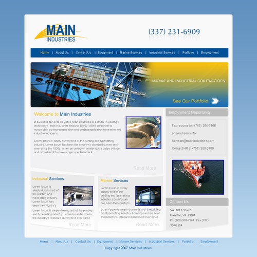 Coatings company needs a new website