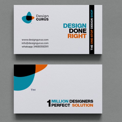 Business Card for DesignGurus.com Design réalisé par Xclusive16