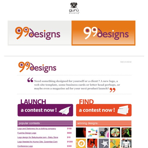Logo for 99designs Design by Guru Branding