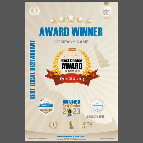 Design Poster For Award Winning Local Businesses por Alisia