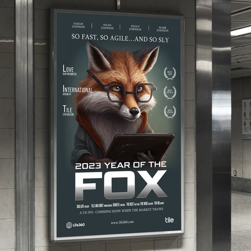 Design di Life360 2023 Year of the Fox Poster di Sketch Media™