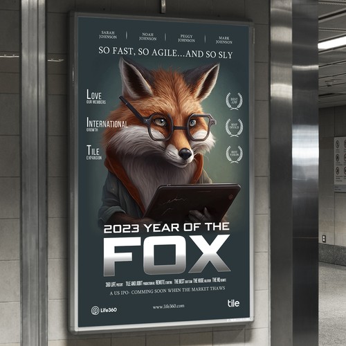 Life360 2023 Year of the Fox Poster Design by Sketch Media™